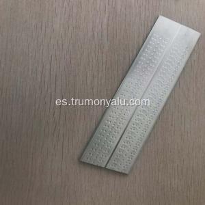 4343 3003 Intercambiador de calor de tubo de hoyuelo de aluminio de extrusión